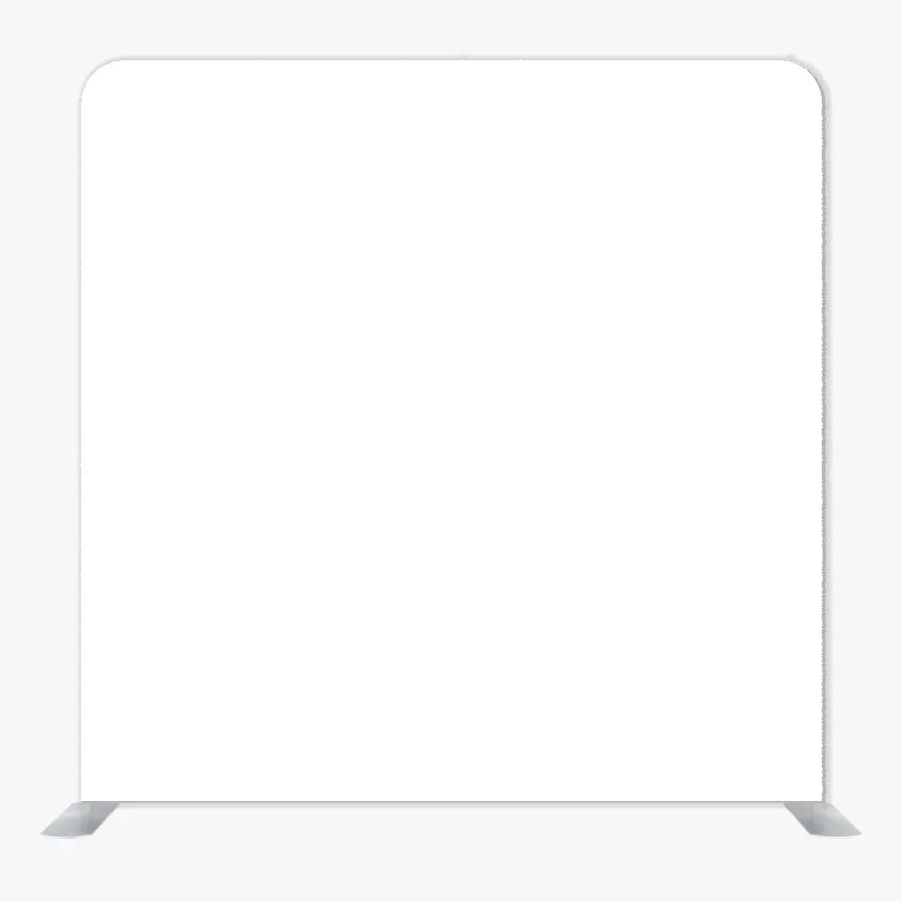 White Single Sided Tension Fabric Backdrop Frame and Fabric Set